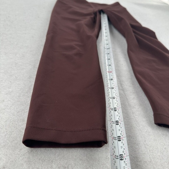 Nike Dri-Fit High Waist Maroon Leggings cropped Womens‎ Small - Picture 10 of 12